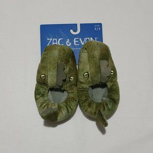 Zac & Evan Kids Size 2/3 Footwear Winter Slippers Dinosaur
